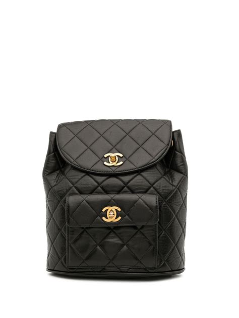 chanel backpack size|pre owned Chanel backpack.